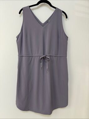 Eddie Bauer Departure Easy Sleeveless Tank Dress With Tie Waist